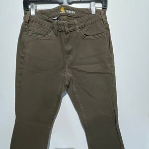 Carhartt Women's Most Green High Rise Rugged Flex Slim Fit Tapered Jeans Size 6